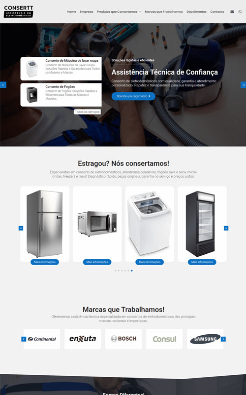 Consertt – Site para assistência em eletrodomésticos Consertt - Site para assistência em eletrodomésticos